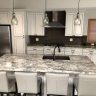 Kitchen Island with Granite Countertops